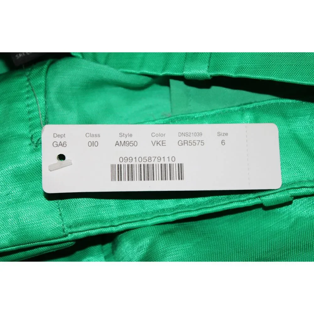 Womens J.Crew Drapey AM950 Kelly Green Linen Satin High Rise Shorts Size 6 NWT - Picture 8 of 11